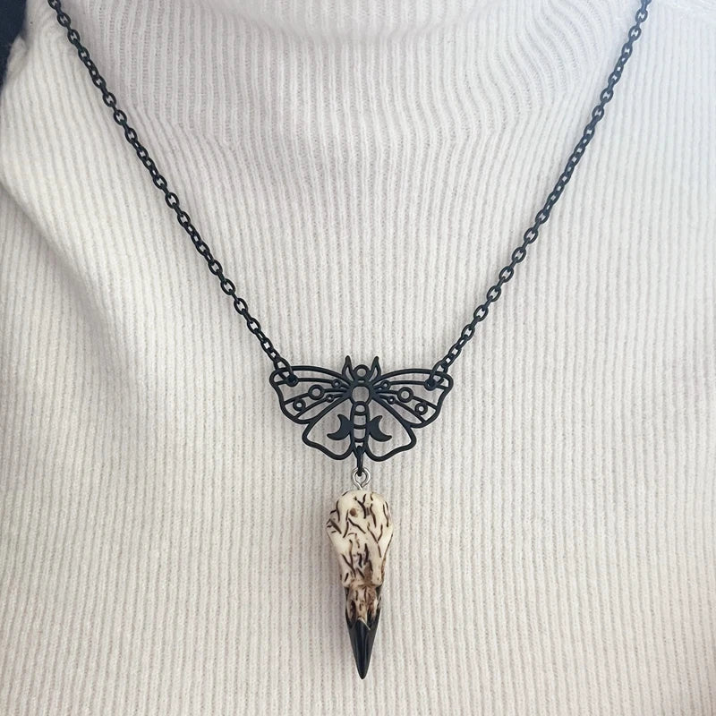 Raven Skull Necklace