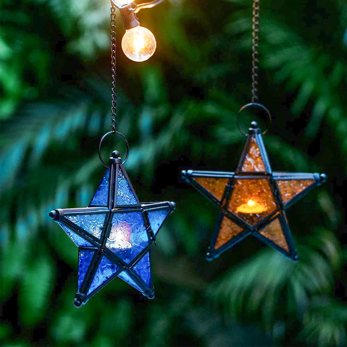 Pentagram Hanging Candle Holder