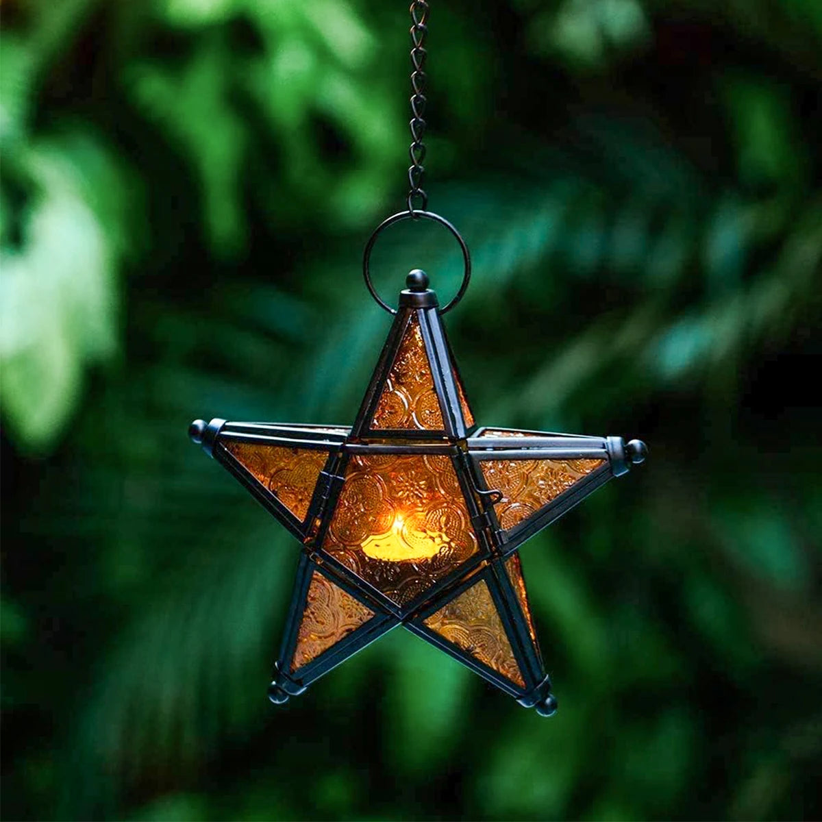 Pentagram Hanging Candle Holder