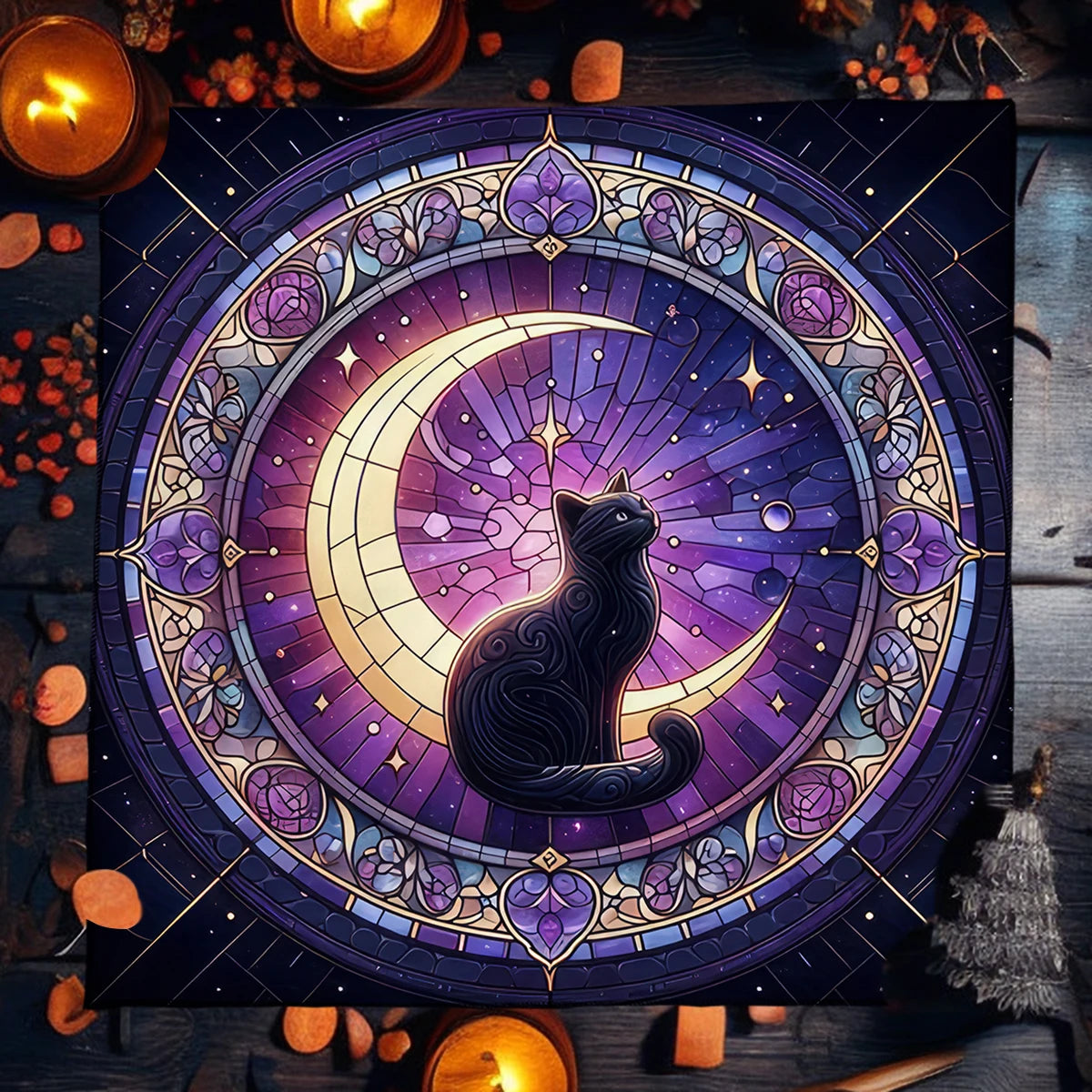 Black Cat Altar Cloth