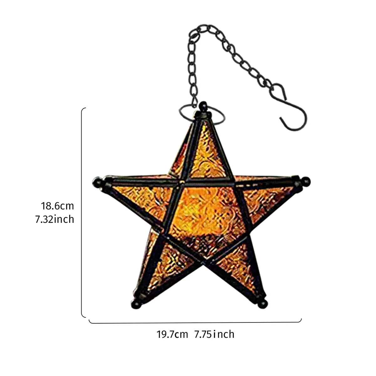 Pentagram Hanging Candle Holder