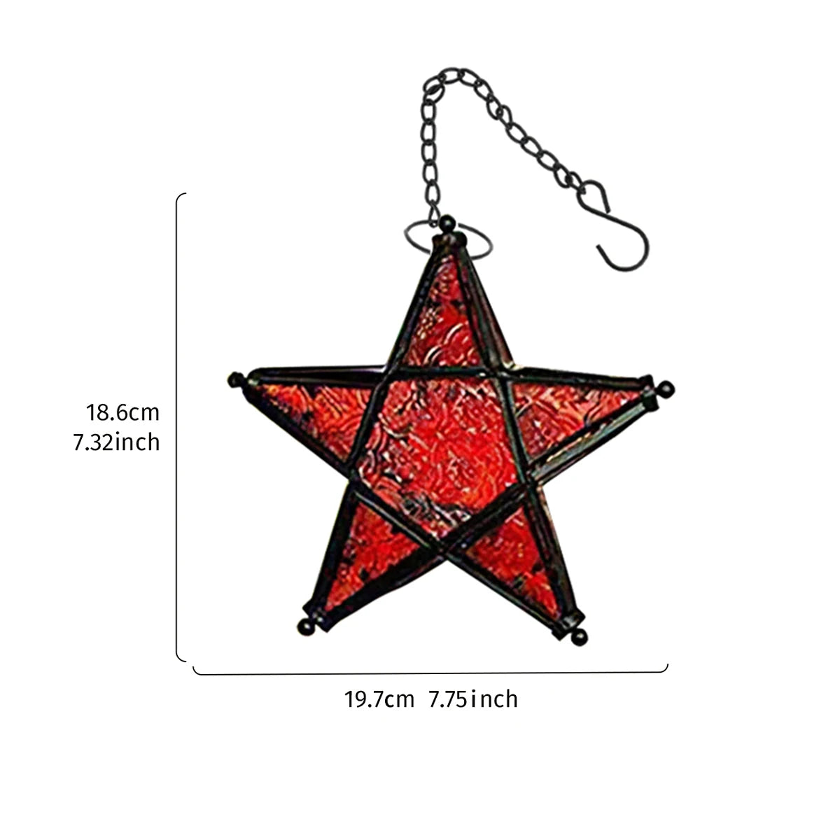 Pentagram Hanging Candle Holder