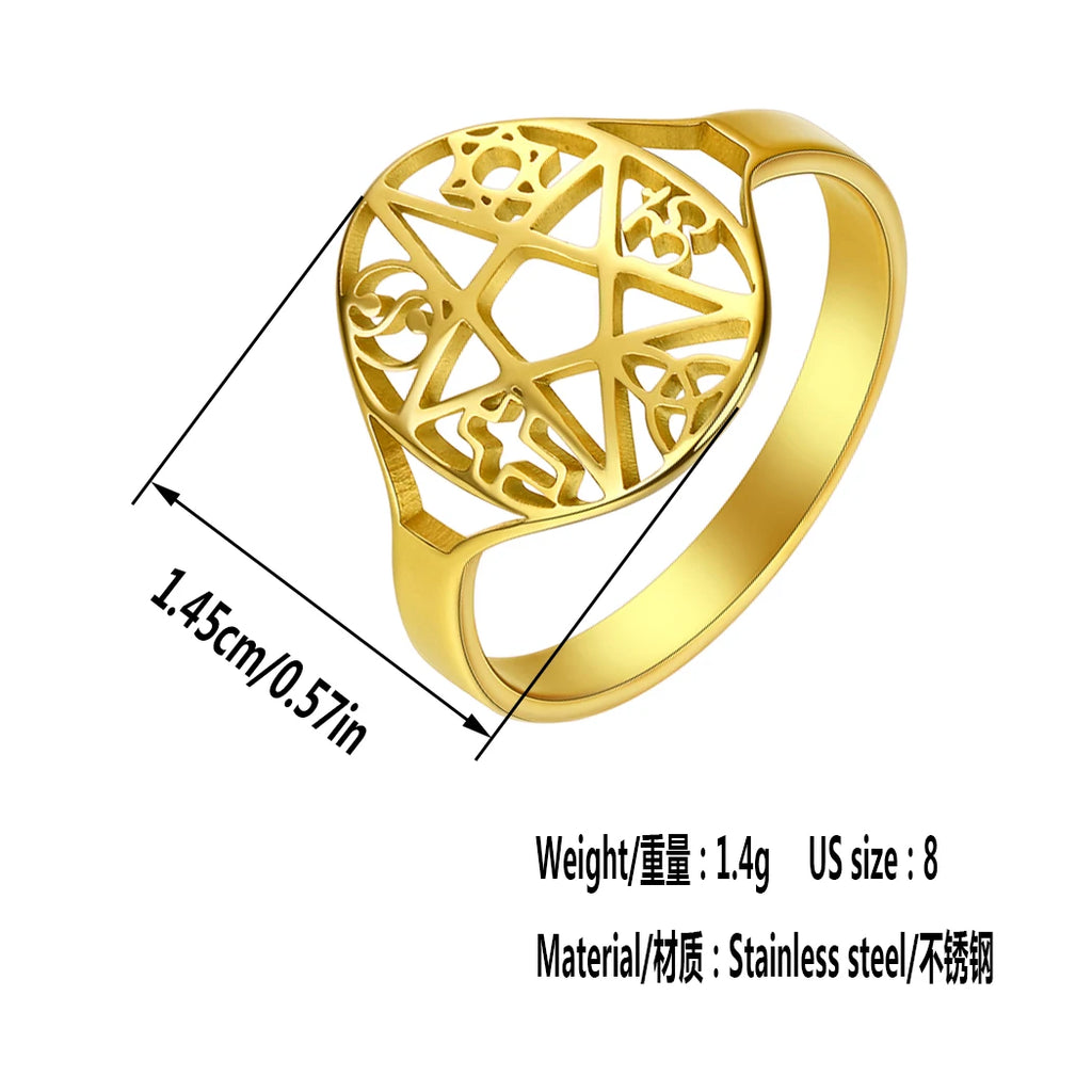 Witchcraft Pentagram Ring