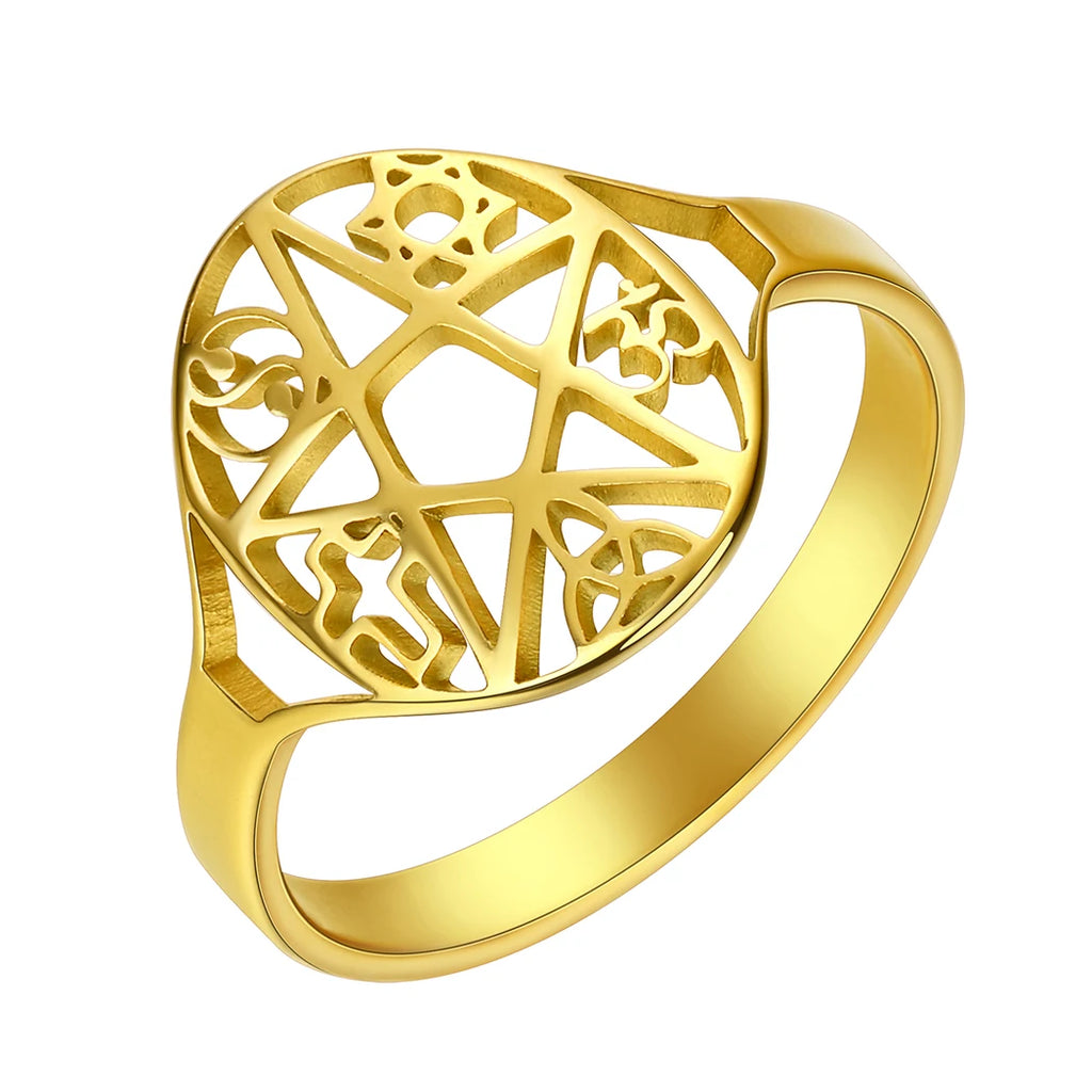Witchcraft Pentagram Ring